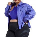 Reebok x Cardi B. Ruched-Sleeve Active Shirt, Plus Size 1X New with Tag Photo 0
