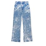 Ganni  Blue Acid Wash Betzy Flare Jeans Photo 3