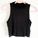 Boohoo NWT Black Tall Victoria Mock neck crop top sz 6 Photo 0