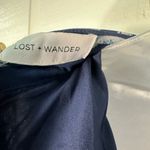Lost + Wander ABBY MIDI DRESS IN NAVY BLUE Size Small NWT Photo 13