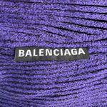 Balenciaga  Purple Long Sleeve Mini Sheath Dress, S Photo 3