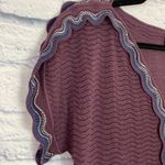 Missoni  purple short sleeve button front sweater Photo 2