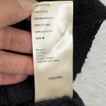 We The Free  Top Small Black Long Sleeve V Neck Textured Knit Raw Hem Boho Casual Photo 6