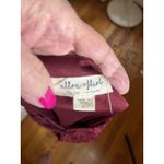 Ultra Flirt Burgundy Lace Up Mini Dress Long Sleeve Party Date Night L Photo 2