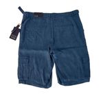 NYDJ NWT  cargo bermuda shorts linen in blue horizon, Photo 2