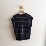A New Day Navy Plaid Sweater Vest Size S Photo 5