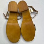 Seychelles Timber Gold Metallic Platform Wood Chunky Block Heel Sandal NEW Photo 7