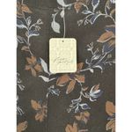 Free People  Maxi Dress Black Side Slit Size M Short Sleeve Grunge Witchy Floral‌ Photo 5