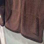 Free Country  Women's Chocolate Brown Fuzzy Zip Up Hoodie Jacket Coat Sz Small Photo 4