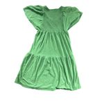 Nation Ltd Jacie Dress Fern Green Smocked Tiered Flutter Sleeve Midi Size S Photo 5