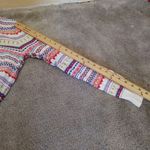 Gap  Size Small S Winter Sweater Striped Pink Geometric Long Sleeve Christmas Photo 1