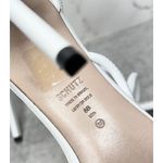 Schutz  Sandals Size 8B White Leather Open Square Toe Stiletto Heel Ankle Strap Photo 8