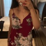 Socialite Burgundy Mini Dress Photo 0