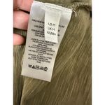 Pilcro Anthropologie Top Women Medium Moss Green Ruffled Open Back Tunic Tee Photo 7