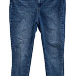 Paige  “hoxton crop” torn back hem Midrise medium wash distressed jeans Sz 29 #71 Photo 0