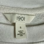 1901  “Mulled WINE and feelin’ FINE” Colorful Sweatshirt, White, Size S Photo 3