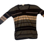 James Perse  Black and Gray Striped Long Sleeve Tee‎ size S Photo 0
