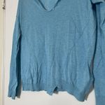 Zadig & Voltaire blue knit long sleeve henley ART pullover cotton top size Small Photo 1