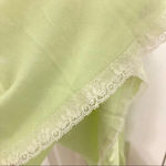 Vintage OLGA Nightgown Fluorescent Green White Lace XS Photo 5