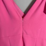 Julia Jordan V-Neck Tie Sheath Knee Length Dress Womens 12 Pink Bows Formal Chic Photo 12