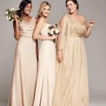 Jenny Yoo  Blake Bib Front Crepe de Chine Gown Photo 3