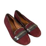 Rebecca Minkoff Maroon Suede Zippered Detail Flats Women SZ 7 Photo 0