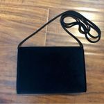 Elegant Faux Velvet Back Crossbody Evening Purse Black Photo 3