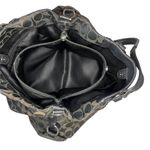 Coach  Y2K Ashley Black + Gray Signature Shoulder Bag Tote Purse Leather + Canvas Photo 6