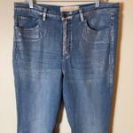 Soft Surroundings  Blue Metallic Wash Denim Jeans‎ Womens Size 16 Photo 1