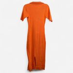 Caroline Constas Orange Knit Midi Dress – Retro It Photo 2