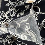 Talbots Vintage Midi Wrap Skirt Women 4 Blue Nautical Sailing Coastal Resort Photo 6