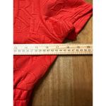 Cropped short sleeve zip up red hoodie jacket juniors size medium Photo 4