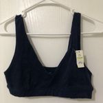 Aerie Offline by Womens Recharge Least Support Blue Terry Cloth Bralette Small Photo 3