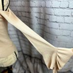 EXPRESS Cold Shoulder Ribbed V-Neck Bell Sleeve Sweater - Blush - size M Photo 8