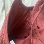 cream white and burgundy red ribbed Amazon workout tank top bundle Size L Photo 5