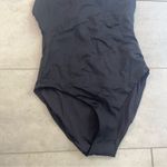 ANDIE NWT Swim Black Luzon One Piece Small Halter Open Back Dramatic Minimalist Photo 4