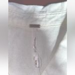 Free People Vest Women’s Medium Button Down Fringe Boho Natural Top Linen tunic Photo 11