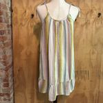 Madewell  Gauze Pastel Striped Summer Dress S 100% Cotton Photo 1