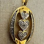 Danbury Mint “My Daughter ‘I Love You’” Diamond Pendant Necklace Gold Photo 7