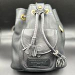 Dooney & Bourke  Gloved Black Leather Bucket Backpack Vintage Photo 1