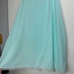 Vintage Barbizon Nightgown Prairie Dress Sz Large Light Blue Floral Embroidered Photo 14