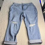 Madewell The Curvy Perfect Vintage Jean Distressed Light Blue Boyfriend Fit Photo 0