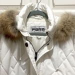 FERA White Puffer Faux Fur Zip Up Ski Parka Size 10 Photo 3