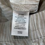 Caslon  Linen Blend Elastic Waist Pull On Shorts Tan Striped NWT Size XS‎ Photo 4