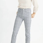 Madewell  Glen Plaid Preppy Fisherman Academia Quiet Luxury Stovepipe Jeans 28 Photo 0