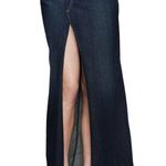 Genetic Denim Womens Dark Long NWT Jean Skirt 29 32 X 42 Tall Anthropologie Slit Photo 0