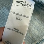 Silver Jeans  Co. Distressed Blue Denim Vest Medium Photo 4