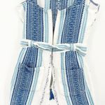 Saylor  Boho‎ Coastal Mazzy Tassel Woven Embroidered Sleeveless Romper Size S Photo 8
