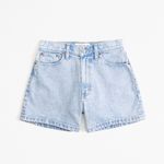 Abercrombie & Fitch Curve Low High Rise 4” mom shorts Photo 0