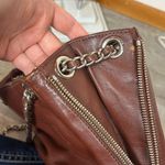 Rebecca Minkoff  Brown Leather Purse Shoulder Bag Crossbody Chain Strap Zipper Photo 14